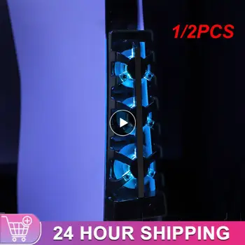 1/2 ADET PS5 Soğutma Fanı PS5 Konsol Soğutucu Fanlar için LED Göstergesi ile 5 Konsol Soğutma Soğutucu