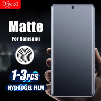1-3 Adet Mat Hidrojel Film Samsung Galaxy S23 S22 S21 S20 S10 S10e S9 Ekran Koruyucu İçin Samsung Not 20 Ultra 8 9 10 Artı