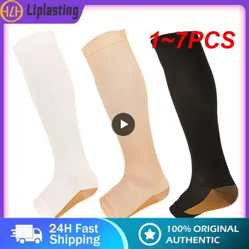 1 ~ 7 ADET erkek Spor Buzağı sıkıştırma kolları kadın Desteği Desteği Ayaksız Çorap Fit Shin Atel Bacak Ağrı kesici Koşu
