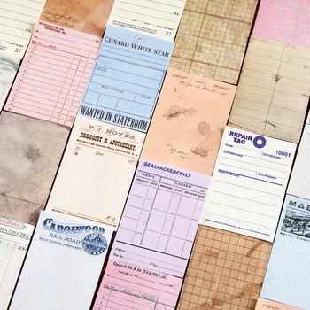 12 packs/LOT İnsan Kayıtları serisi retro yaratıcı dekorasyon DIY kağıt bloknot