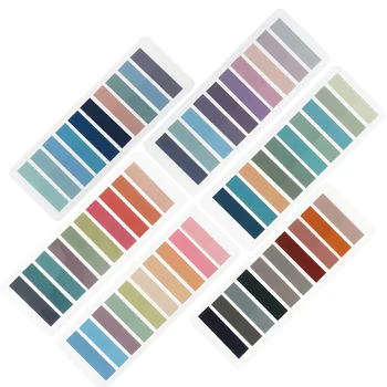 1200 Adet Morandi Renk 60 Endeksi Çıkartmalar Kendinden yapışkanlı Taşınabilir El Yazısı Etiket Yapışkan Notlar Imi