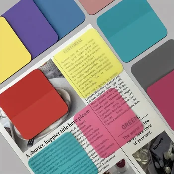 160 Yaprak Renkler Şeffaf Yapışkan Notlar Su Geçirmez Dizin Sekmeleri Yapışkan Not Kırtasiye Okul Ofis Malzemeleri