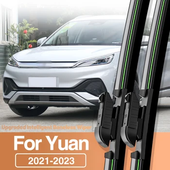 2 adet BYD Yuan EV Artı Atto 3 2021-2023 ön cam sileceği Bıçakları Ön Cam Aksesuarları 2022