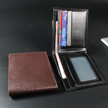 2023 Sıcak Satış Yeni erkek küçük cüzdan Kart Paketi erkek küçük cüzdan kart çantası Yatay Cüzdan Düz Renk Değişimi cüzdan