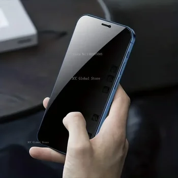 3 Adet 9H Anti-Peek Koruyucu Film İphone 13 14 Pro Max 11 Pro 15 Ultra Ekran Koruyucu İçin iPhone 12 Pro 7 8 Artı XR XS Max