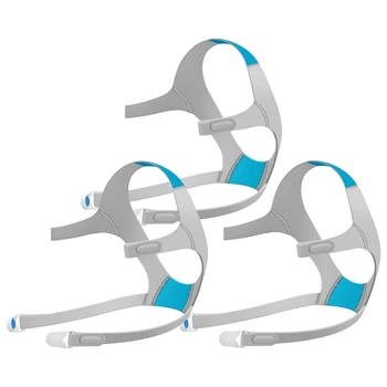 3 ADET CPAP Başlık Hava Fit N20 3 Paket Yedek Başlık Gri CPAP Aksesuarları Malzemeleri Sapanlar Resmed Tam Yüz Maskesi
