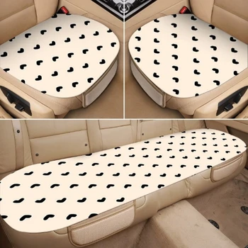 3 adet Set Aşk Araba klozet kapağı Otomobil Yastık Ön Arka Kumaş Koruyucu Oto İç Dekorasyon Kamyon SUV Mat Pad Kız için