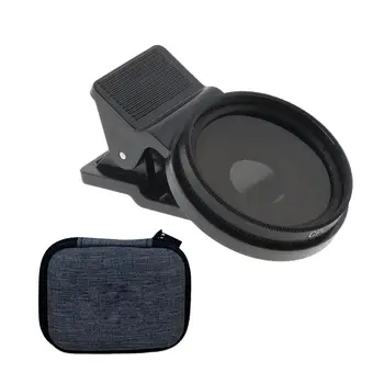 37mm CPL Telefon Kamera Lensi Taşınabilir Optik Cam Geliştirmek Renk Doygunluğu ve Kontrast Aksesuarları Klip Cep Telefonu CPL Filtre