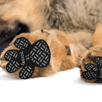 4-Pack Köpek Anti Kayma Pençe Sapları Çekiş Pedleri Köpek Pençe Koruma Çıkartmalar Güçlü Yapıştırıcı ile Yaralanmalar veya Sert Zemin