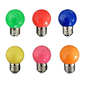 6 Adet E27 Ampuller Enerji tasarrufu renkli LED ışıkları aydınlatma aksesuarları Ev Dekor Parti Dekor Barlar Dekor 70mm x 45mm