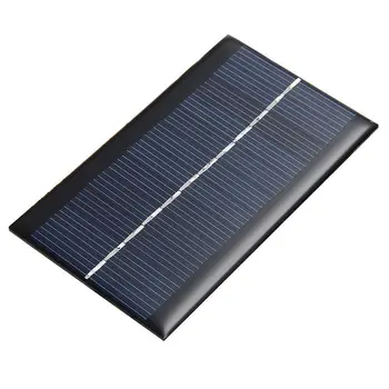6V 1W Mini güneş panelı Kurulu Güneş Sistemi DIY Yüksek Verimli Çıkış pil hücresi Telefonu Şarj Cihazları Taşınabilir Güneş hücre paneli
