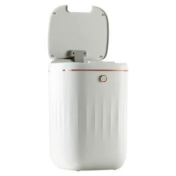 Akıllı çöp tenekesi Otomatik Su Geçirmez Elektrikli Büyük Kapasiteli Atık Mutfak Banyo Tuvalet Otomatik Sensör