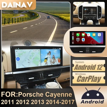 Android otomatik Kafa Ünitesi GPS Navigasyon Porsche Cayenne 2011-2017 İçin kablosuz Carplay Multimedya Video Oynatıcı Araba Radyo