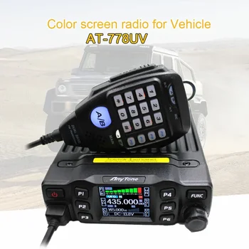AnyTone AT-778UV 25W Ham Mobil İki Yönlü Telsiz UHF VHF Çift Bantlı Telsiz