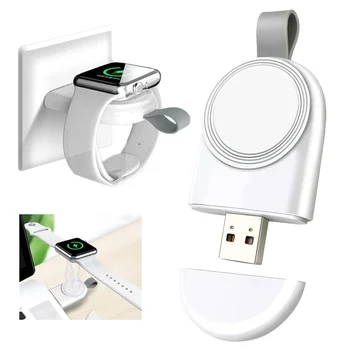 Apple Watch 6/SE için Manyetik Kablosuz Şarj Cihazı/5/4/3/2 Taşınabilir Mini USB şarj Dock istasyonu için İwatch Smartwatch aksesuarları