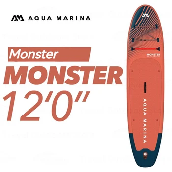 AQUA MARINA Canavar Şişme ayakta kullanılan kürek Kurulu 366cm Ultralight Taşınabilir ayakta sörf tahtası Su Sporları Wakeboard Sörf Aksesuarları