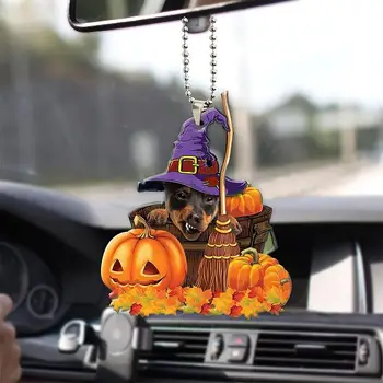 Araba Dashboard Kolye Mini Cadılar Bayramı Kabak Sallanan Oto dikiz aynası Asılı Süsleme Dekorasyon Oto İç Aksesuarları