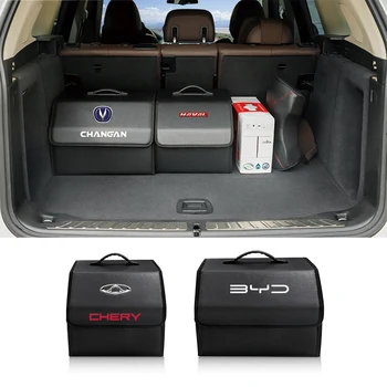 Araba Gövde Logosu saklama kutusu Bavul Organizatör Çantası Katlanabilir Toyota Supra Aygo Prado RAV4 Hilux Yaris Corolla 4 Runner Cam