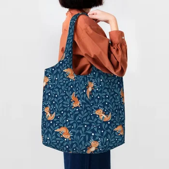Axolotl Mavi Bakkal Alışveriş Çantaları Baskılı tuval Shopper kol çantası Çanta Büyük Kapasiteli Dayanıklı Semender Hayvan Çanta Çanta
