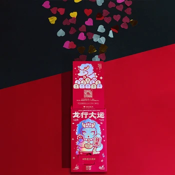 Bahar Festivali Kör Kutuları Beraberlik Çok Şanslı Para Çantası 2024 Hediye Ejderha Desenleri Yaratıcı Çin Ay Yeni Yılı Kırmızı Zarflar