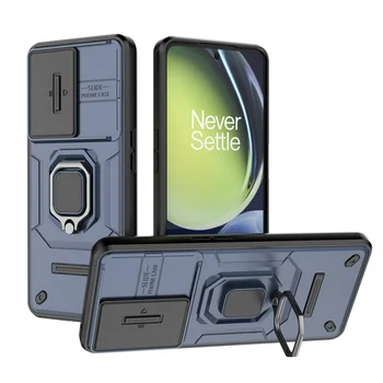 Bir Artı Nord CE 3 Lite 5G Durumda Araba Manyetik Halka Tutucu Telefon Kılıfları Oneplus Nord CE3 Lite Slayt Kamera Zırh arka kapak