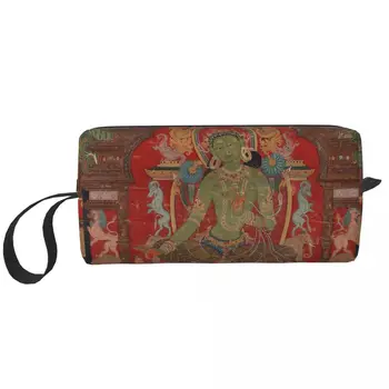 Buda Makyaj Çantaları Sanat Meditasyon Yoga Zen Budizm Manevi Hint Budist makyaj çantası Moda Açık Kılıfı