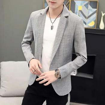 COO 2023 erkek Rahat Bir Düğme Takım Elbise Ceket Sonbahar Yeni Gençlik Slim Fit Eğlence blazers