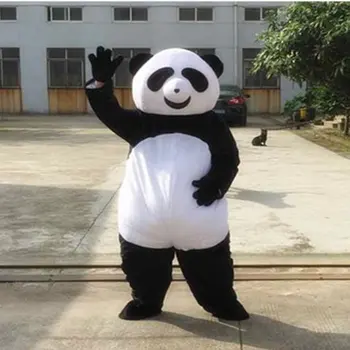 Cosplay kesim Panda Ayı karikatür maskot kostümü Sahne gösterisi Reklam töreni süslü elbise Parti Hayvan karnaval sahne yapmak