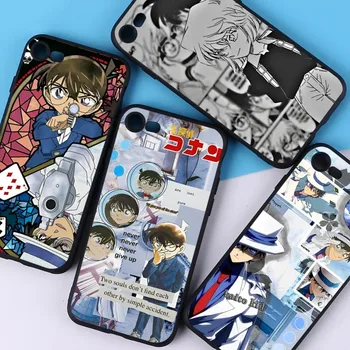 Dedektif Conan Anime telefon kılıfı için iPhone 15 14 11 12 13 Mini Pro XS Max Kapak 6 7 8 artı X XR SE 2020 Funda Kabuk