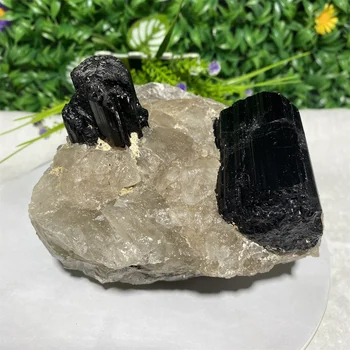 Doğal Mineral Siyah Turmalin Kristal Şifa Reiki Orijinal Numune Gelişmiş Sihirli Ortadan Kaldırmak Manyetizma Hediye Taş