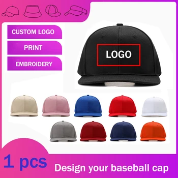 Düz kenarlı beyzbol şapkası Özel Logo Bahar ve Yaz Açık Spor Güneş Koruyucu Amerikan Rahat Hip-Hop Şapka Erkekler Snapback
