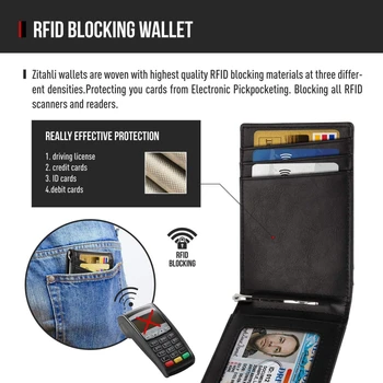 Erkek Kadın Cüzdan anti-hırsızlık kredi kartı cüzdanı Para Bölmesi RFID Koruma için Basit Ultra ince PU Küçük Para