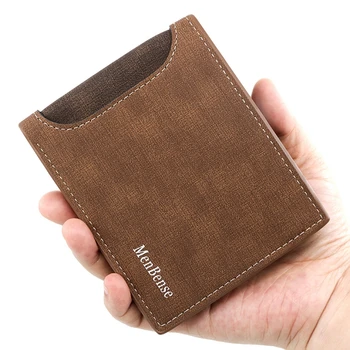 Erkek küçük cüzdan PU Deri Bifold Cüzdan Moda Kredi kart tutucu bozuk para çantaları İş Cüzdan Erkekler için