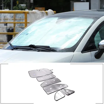 Fiat 500 2010-2023 için ön cam güneşlik araba iç güneş koruyucu ve UV koruma katlanabilir tam pencere camı güneşlik