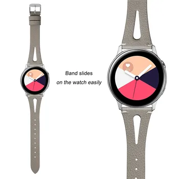 Hakiki deri kayış watchband Samsung Galaxy Saat Aktif Smartwatch Kayış Erkek ve Kadın Yedek kol saati bandı