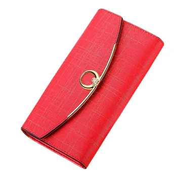 Kadın deri cüzdan 2023 Anti-hırsızlık Rfıd Debriyaj Çanta Lüks Kadınlar için Moda Altın Kırmızı Siyah Gümüş Çanta Bayanlar Ücretsiz Kargo