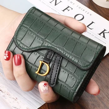 Kadın Kızlar Lüks kart tutucu küçük cüzdan Mini PU cüzdan Çoklu Kart kart tutucu Küçük Çok fonksiyonlu el çantası