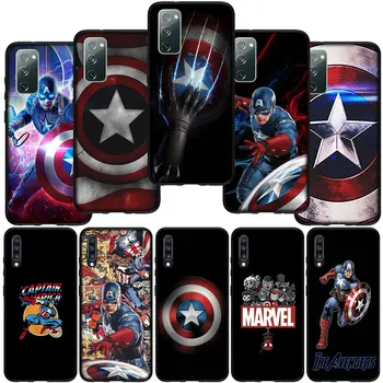 Kaptan Amerika Kalkanı Marvel Telefon Kılıfı için Huawei Y7A Y6P Y5P Y6 Y7 Y9 Başbakan 2018 2019 Y8P Y9A Y8S Y9S P Akıllı Muhafaza