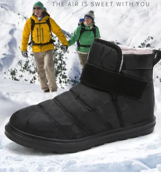 Kar Botları Erkekler Kadınlar Açık Moda Su Geçirmez Peluş Kalın Yalıtım Kış pamuklu ayakkabılar Aşınmaya dayanıklı Ayakkabı Rahat 2024