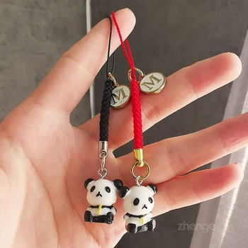 Karikatür Mini Ulusal Hazine Kolye Kırmızı Panda M Kolye Cep Telefonu Kordon Kulaklık Kutusu Araba Anahtarı Kordon telefon kayışı
