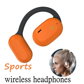 Kemik İletim Bluetooth Kulaklık Kablosuz kulak klipsi Kulaklık Açık kulaklıklar Spor Müzik kablosuz kulaklıklar