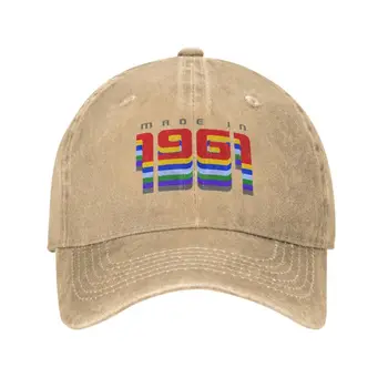 Kişiselleştirilmiş Pamuk 1961 Yılında Yapılan 60th doğum günü hediyesi beyzbol şapkası Kadın Erkek Ayarlanabilir Baba Şapka Streetwear