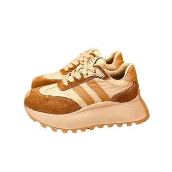 Koşu Yürüyüş Yürüyüş Lüks Marka kadın ayakkabısı Popüler MS Sneakers Küçük Bel Baba Ayakkabı Kadın Rahat Koşu spor ayakkabı