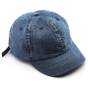 Kısa Ağız beyzbol şapkası Kot Denim Pamuk Unisex Tarzı 2024 Yeni moda kapaklar Kadınlar ve Erkekler için kamyon şoförü şapkaları