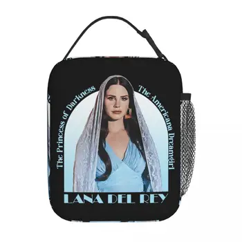 Lana Del Rey Yalıtımlı Öğle Yemeği Çantası Büyük Müzik Yemek Kabı Soğutucu Çanta yemek kabı Tote İş Açık Gıda Çanta