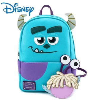 Loungefly Disney Sully ile Boo Kılıfı Cosplay Bayan Çift Kayış omuzdan askili çanta Çanta Mini Sırt Çantası