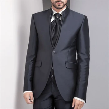 Lüks Takım Elbise Erkekler Düğün 2023 Katı Resmi Tek Göğüslü Damat Üç Parçalı Ceket Pantolon Yelek Terno Kostüm Blazer Custom Made