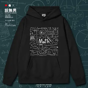 Matematiksel elle çizilmiş graffiti bilim hesaplama formülleri erkek hoodies formaları giyim kazak sonbahar kış giysileri