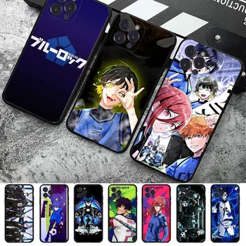 Mavi kilit Anime telefon kılıfı için iPhone 6 7 8 artı 11 12 13 14 Pro SE 2020 MAX Mini X XS XR Arka Funda Kapak
