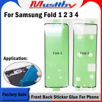 Musttby 10 adet Yapıştırıcı Ön Arka Sticker Tutkal Samsung Galaxy Kat 1 2 3 4 telefon lcd ekranı Ekran arka kapak Tamir